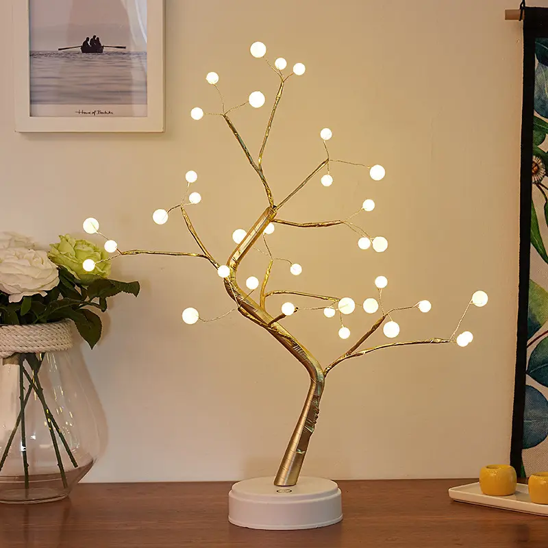 Bonsai kızdırma ağacı masa LED pırıltılı ağaç ışık tatil ev dekorasyon romantik Led kızdırma ağacı