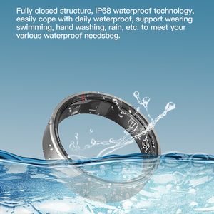 Hochwertiger wasserdichter NFC Smart Ring Edelstahl Health Smart Rings R6 mit Blutsauerstoff-Schlafer kennung funktion - Product Image 5