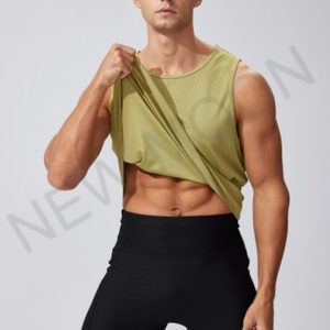 Gilet de sport personnalisé à séchage rapide pour marathon d'été, sans manches, pour hommes, course à pied, entraînement, basketball, fitness, coupe ample - Product Image 3