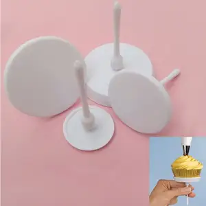 4 Cái Bánh Hoa Nail /Flower Lifters Set Nhựa Pallet Set Bánh Cupcake Decor Baking Công Cụ Cho Icing Flowers Trang Trí