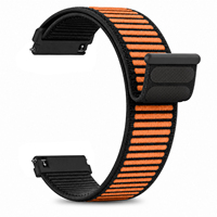 Bracelets de montre en nylon côtelé bicolore personnalisés en gros, style Win-Win, pour Samsung Huawei 20mm 22mm
