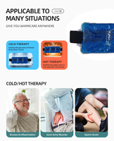 Ceinture de compression lombaire HANERSHI réglable et réutilisable pour soulager les douleurs du bas du dos, avec traitement chaud/froid par micro-ondes, 37x14.2cm, en gel
