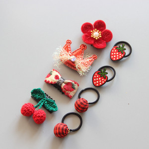 8 pcs/lot bébé filles cheveux accessoires ensemble cadeau épingles à cheveux couronne nœud papillon enfants pinces à cheveux Q-2228 - Product Image 5