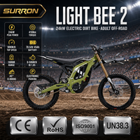 Moto tout-terrain électrique Surron Light Bee 2 24 kW avec cadre double châssis en aluminium forgé, 50 % plus robuste, vente en gros