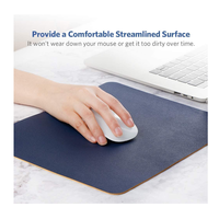 Tapis de souris en cuir PU imperméable, tapis de jeu, coussin de bureau, pour ordinateur portable, PC, MacBook