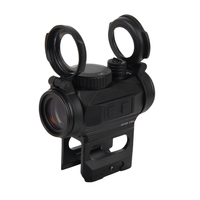 Hunting Tactical Black Aluminium Alloy Red Dot Sight 1x22mm Reflex Optical Scope Holographic Shake Awake Heighten Double Mounts