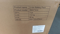 Batterie au lithium Deye 10KWH batterie Deye Lifepo4 pour système solaire batterie RW-F10.6 BMS