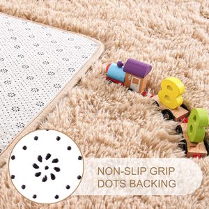 Alfombra de Piel Sintética Bordada Cuadrada de Estilo Nórdico Moderno, Colorida, Cómoda, Personalizada, al por Mayor - Product Image 3