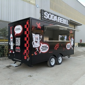 YLROAD Custom 4-Wheel Fast Food Trailer with GPS Tracking Fully Equipped Aluminum Frame Mobile Catering Kitchen for Outdoor Use - Product Image 2