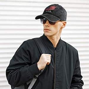 Geyoga Cappellino da baseball con bandiera degli Stati Uniti, confezione da 4, cappello unisex regolabile in cotone lavato, cappello sportivo casual da esterno per uomo e donna - Product Image 3