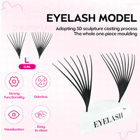 Faux cils Modèle DIY Ensembles de modèles de cils Extension Formation Démonstration pour la pratique de la greffe de cils multicouches Outil