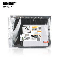 Tapis de travail magnétique en silicone résistant à la chaleur JAKEMY JM-Z17 blanc et noir de haute qualité, certifié CE, pour téléphone portable et appareil photo
