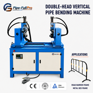 The 90-degree hydraulic double-head pipe bending machine is suitable for manufacturing steel frame chairs and furniture. - Product Image 1