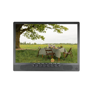 Batterie intégrée et antenne externe HDTV rétroéclairée par LED portable de 17.3 pouces pour le <span class=keywords><strong>camping</strong></span> en plein air, la maison ou la voiture - Product Image 2