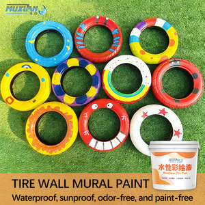 Pittura artistica dipinta di pneumatici creazioni da parete a base d'acqua Graffiti pittura solare impermeabile - Product Image 3