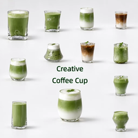 Tasses en verre côtelé nordique 240 ml, résistantes à la chaleur, en borosilicate, texture torsadée, pour eau, café, jus, pour café, maison, bureau