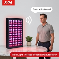 NOUVEAU Panneau de luminothérapie rouge avec télécommande, panneau de luminothérapie rouge 660nm & 850nm pour usage domestique sur tout le corps avec support