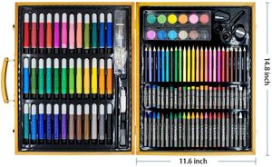 150 قطعة ديلوكس اللوحة مجموعة رسم في حالة خشبية للأطفال المراهقين الكبار - Product Image 4