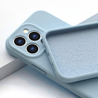Coque de protection intégrale en silicone liquide anti-traces de doigts, finition mate, style Ins, pour iPhone 18/17 Pro Max, avec design encastré