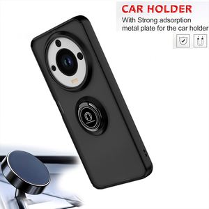 เคสโทรศัพท์มือถือสำหรับ Honor X60/X9c Smart เคสติดรถยนต์มีห่วงแม่เหล็กสัมผัสเรียบเนียนทันสมัย - Product Image 6