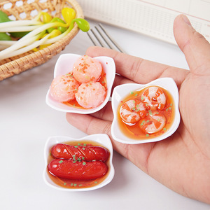 ของเล่นอาหารพีวีซีขนาดเล็กแบบสร้างสรรค์ งานฝีมือเรซิ่นสำหรับตกแต่งร้านอาหาร สติกเกอร์แม่เหล็กติดตู้เย็นรูปอาหารสำหรับเปิดเทอม - Product Image 4