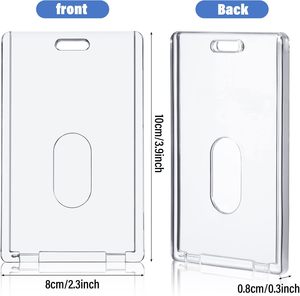Acrylic chủ sở hữu thẻ dọc ID thẻ bảo vệ làm việc ID chủ huy hiệu cho các bệnh viện - Product Image 2