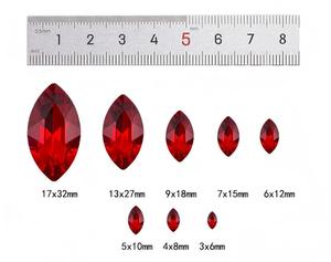 Diamante ojo de caballo, cristal de vidrio de forma irregular, funda para teléfono DIY, accesorios de belleza y vestimenta, incrustación de diamantes - Product Image 2