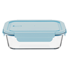 Glass Meal Prep Containers with 3 Compartments BPA Free Airtight Lids for Microwave Oven & Dishwasher Safe Food Storage view 2