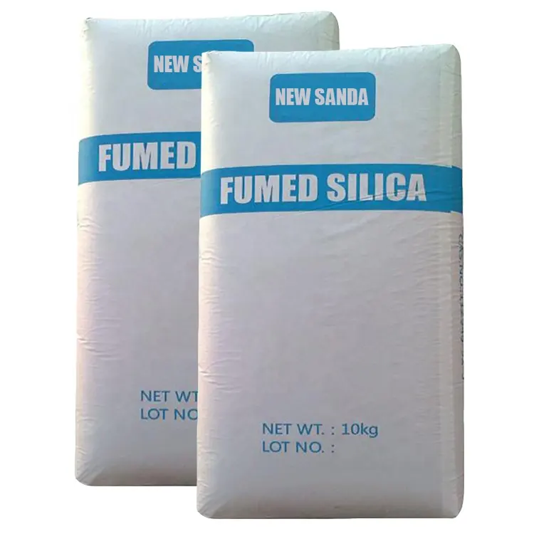 Cina produttore silice Fumed silice prezzo SiO2 per gomma siliconica RTV