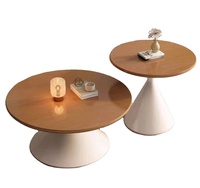 Table basse en bois massif de style crème minimaliste moderne, table d'appoint haut de gamme pour petits appartements, mobile pour usage domestique