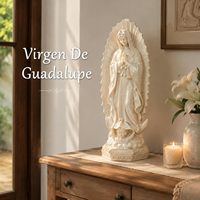 Statue de la Vierge Marie en résine avec fleur de lys, sculpture religieuse pour la décoration de l'église, de la maison et du jardin