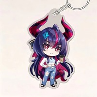 Porte-clés en acrylique mignon version Q du jeu Game Neverness To Everness, pendentif en acrylique Lacrimosa Mint Chiz Shinku, décoration de sac à dos, cadeau