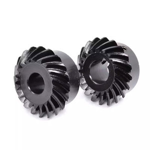 Módulo 2,5, engranaje cónico en espiral de precisión de 20 dientes, relación de velocidad 1:1, engranaje de piñón de alta precisión endurecido de acero 45, granja recta - Product Image 4