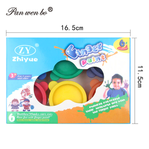 Kit de <span class=keywords><strong>pintura</strong></span> de dedos de 6 colores, dibujo de dedos no tóxico lavable para niños pequeños, <span class=keywords><strong>pintura</strong></span> de aprendizaje temprano para niños - Product Image 6