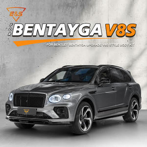 Accesorios de fibra de carbono para Bentley Bentayga estilo V8: alerón delantero, difusor trasero, faldones laterales, kit completo de carrocería. - Product Image 3