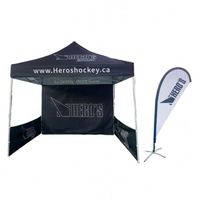 Tente pliante portable personnalisée 3x3m, 3x4,5m, 3x6m – Ensemble complet pour exposition, publicité et salon professionnel en extérieur