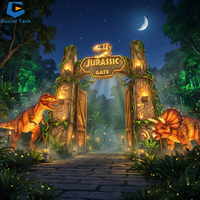 Solution clé en main d'éclairage de festival : Installations personnalisées de lanternes dinosaures Pterosaures pour parcs à thème, zoos, expérience immersive