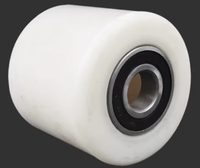 Roues électriques remplaçables de cric de palette en nylon en caoutchouc pour le camion de palette