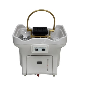 Kisen Évier portable pour salon de coiffure, mobile, avec réservoir d'eau de 50L + seaux d'eaux usées de 25L, bac à shampoing sans tuyauterie - Product Image 1