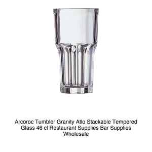 Verre en granit trempé Atlo 46 cl empilable Arcoroc H 16 cm Ø 8,5 cm - Product Image 2