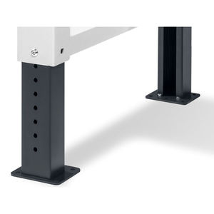 Établi réglable Fami Master 200cm en gris avec plateau en bois et armoire à 4 tiroirs - Product Image 2