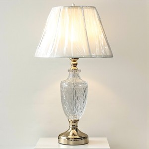 Lampe en verre pour salon Lampe en verre unique pour la décoration intérieure GLN 130m LAMPE EN VERRE CLAIR Montage de couleur or français - Product Image 4