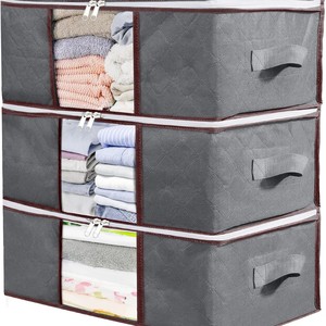 Bolsa Organizadora de Ropa de 35L, Tela No Tejida, Rectangular, para Dormitorio - Product Image 4