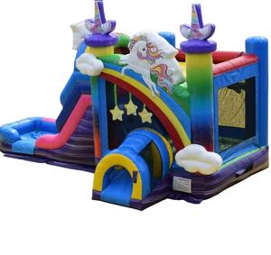 Nueva gran oferta de equipos de alquiler de fiestas <span class=keywords><strong>para</strong></span> niños, inflables congelados, gorila, Combo, casa de rebote de Elsa con tobogán, <span class=keywords><strong>Castillo</strong></span> de salto - Product Image 1
