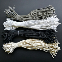 Vente en gros d'étiquettes suspendues en corde de cire de 8cm 20cm, ficelle d'étiquettes volantes en plastique, corde d'étiquettes suspendues