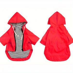 כלב עמיד למים רגליים מעיל רגליים קטנות/בינוני גזעי פוליאסטר קיץ כל המעיל zip הסגר אחסון בכיס רותמת חור-שחור מ' - Product Image 3