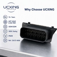 348302001 MX150 커넥터 90도 직각 20핀 3.5mm 피치 15A 밀폐형 헤더 (자동차 배선 시스템용, RoHS 준수)