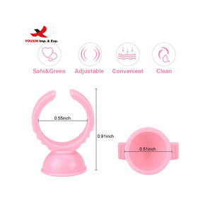 Lote Mixto a Bajo Precio: 300 Vasos de Tatuaje Rosados FENGFLY, Porta Pegamento Desechable de Plástico para Tinta de Tatuaje y Pestañas Postizas - Product Image 2