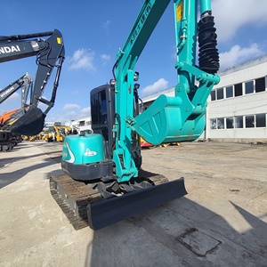 Excavadora Kobelco SK40 de 4 toneladas con cazo de excavación de 0.2m³ de capacidad, excavadora de cadenas Kobelco SK60 usada - Product Image 2