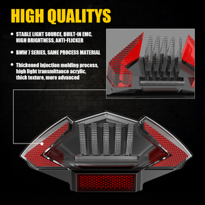 Luces traseras Led para motocicleta, luz de freno, luces de advertencia de tercer freno para <span class=keywords><strong>Bmw</strong></span> F650 Dakar Gs <span class=keywords><strong>St</strong></span> <span class=keywords><strong>F800</strong></span> - Product Image 3